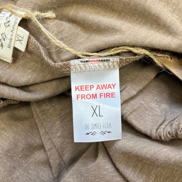 The Simple Folk Wildwood Summer Trouser Hemp Organic Cotton Wide Leg Pull On XL - Picture 9 of 11